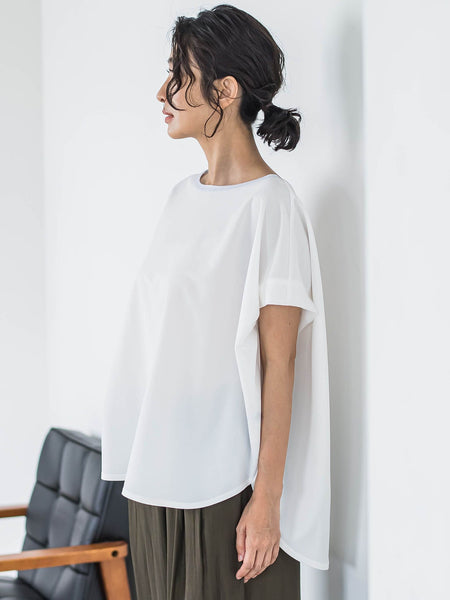 【WEB限定】ゆったりシルエットカットソー≪洗濯機で洗える≫