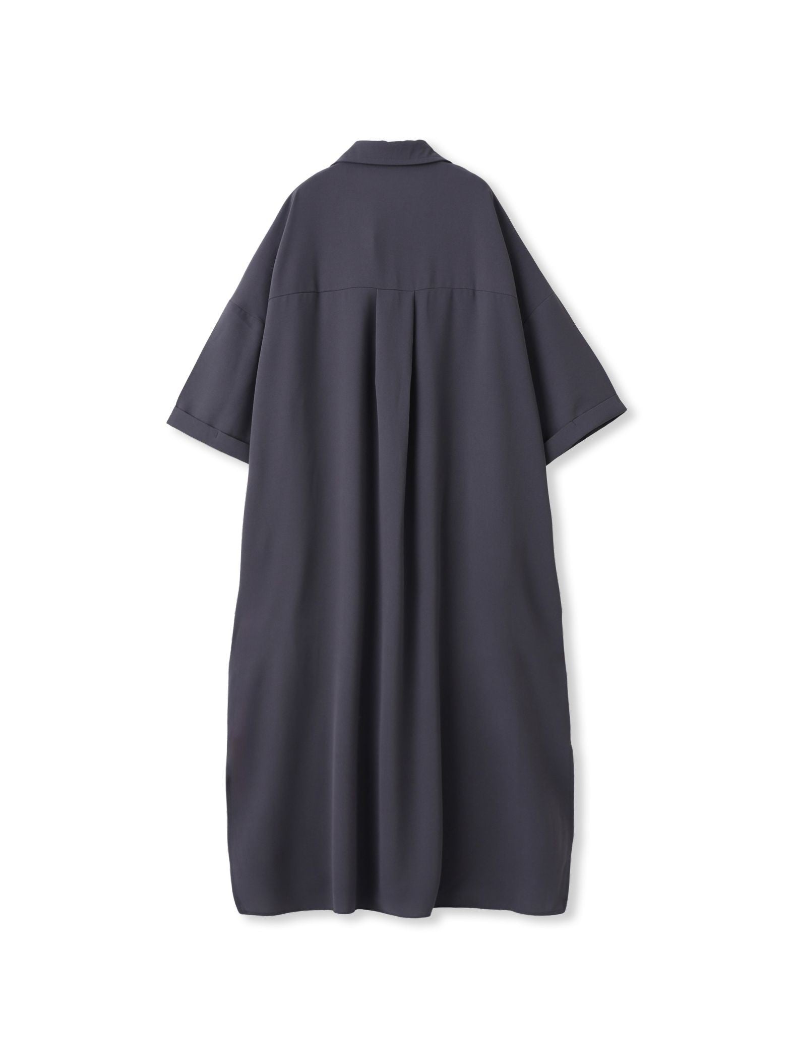 【WEB限定】スキッパーチュニックワンピース≪洗濯機で洗える≫