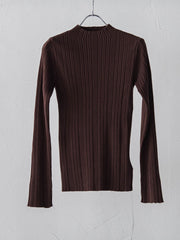 【新色追加】袖ボタンランダムリブニット≪手洗い可能≫