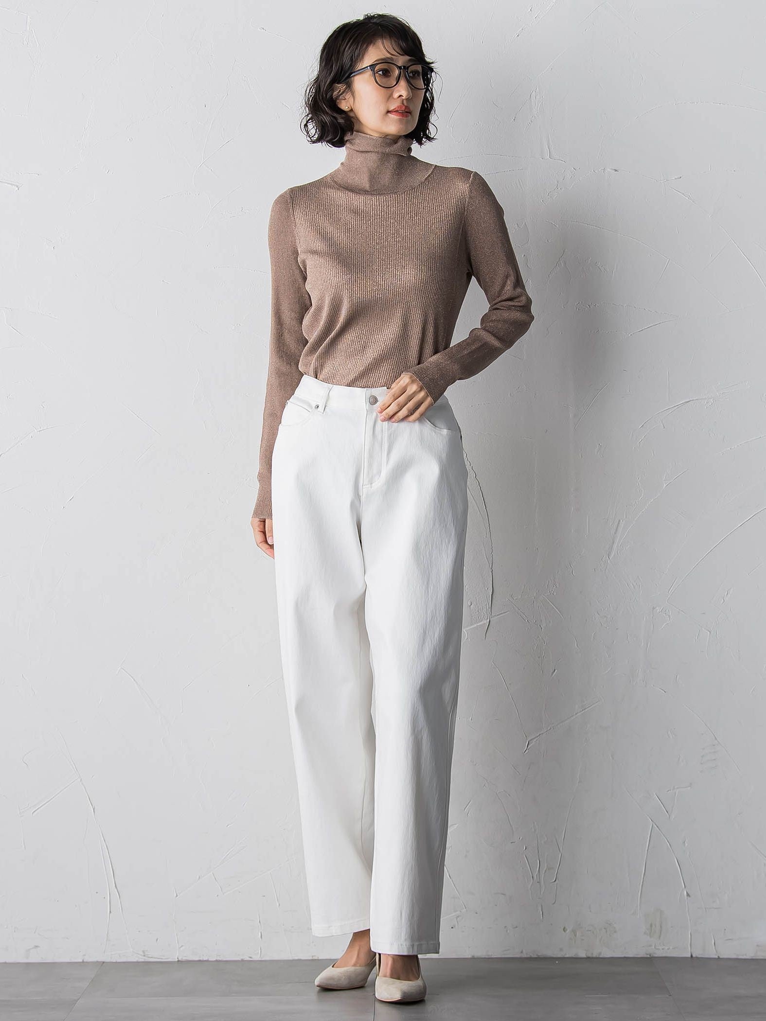 【大きいサイズ】”暖かさも洒落感も”裏起毛デニム