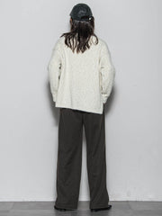 ラメスパンコールクルーネックニット≪手洗い可能≫