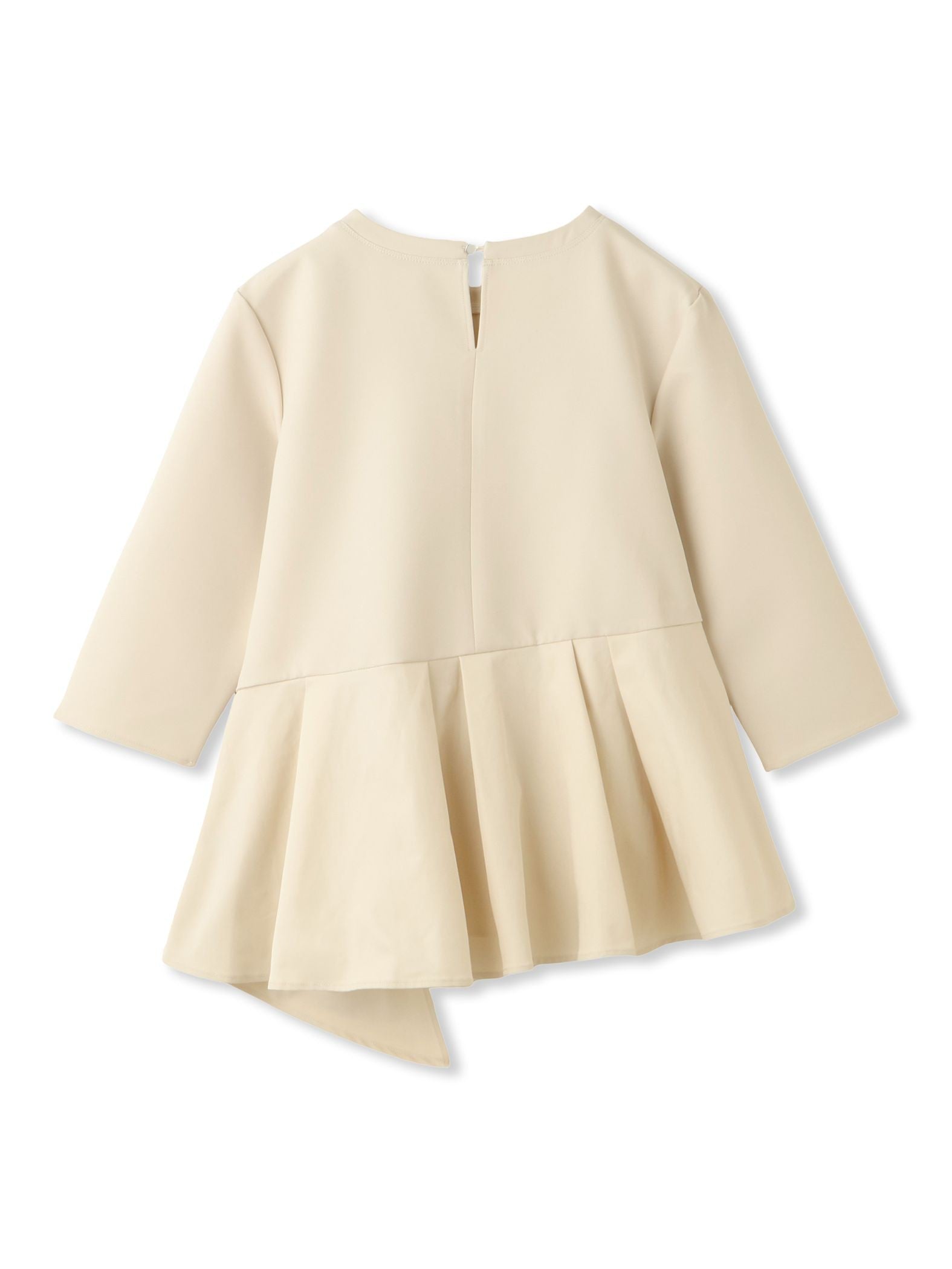 ダブルクロスストレッチペプラムブラウス