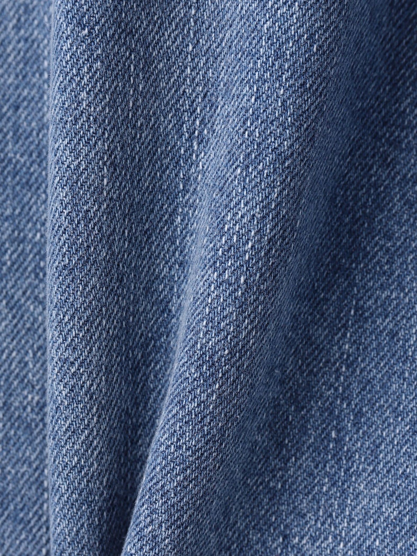 カーブデニムパンツ≪洗濯機で洗える≫