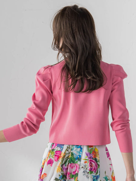 パフスリーブダブルジップブルゾン