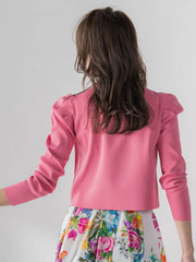 パフスリーブダブルジップブルゾン