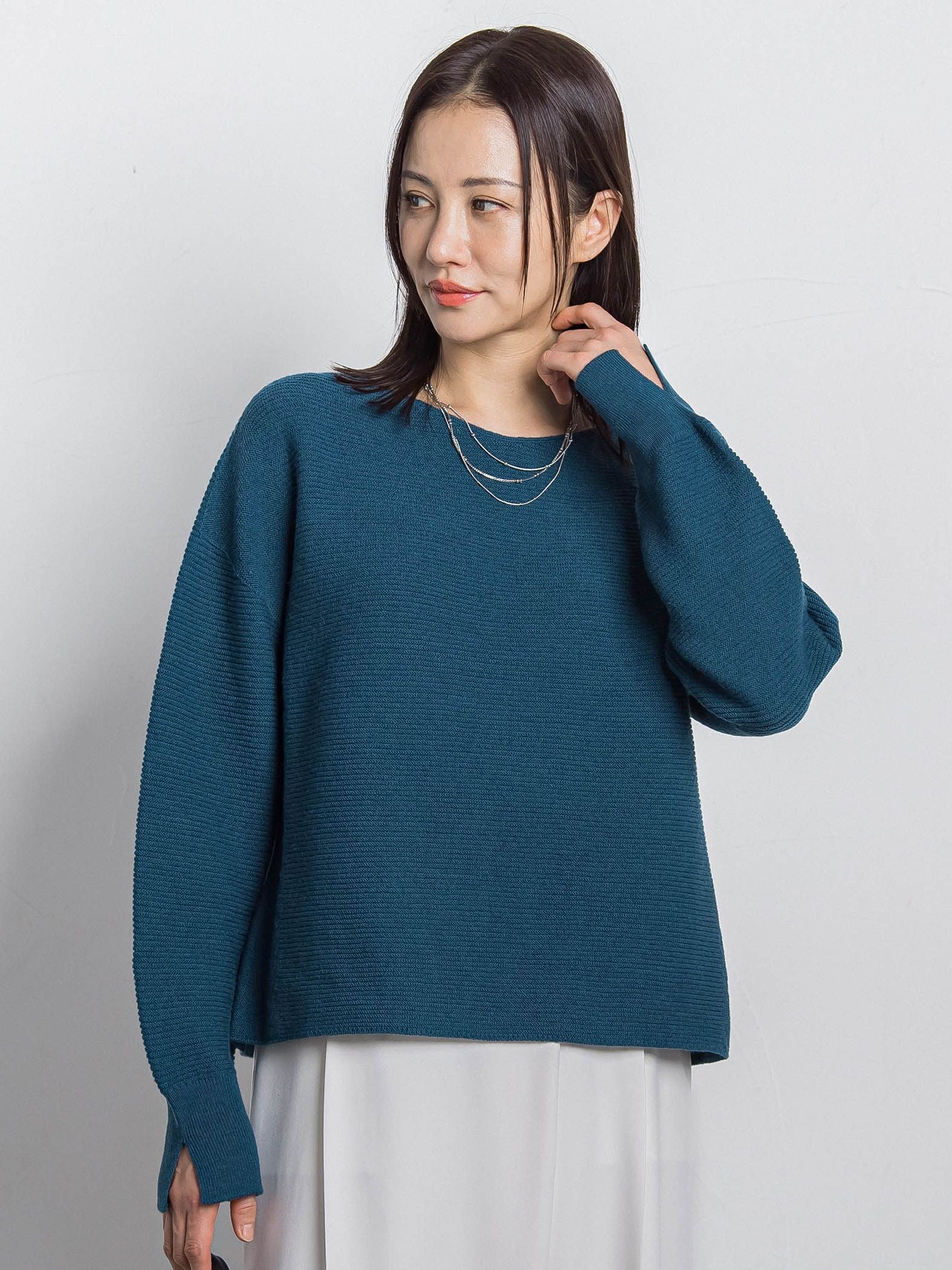 ホールガーメントガーターニット≪洗える≫