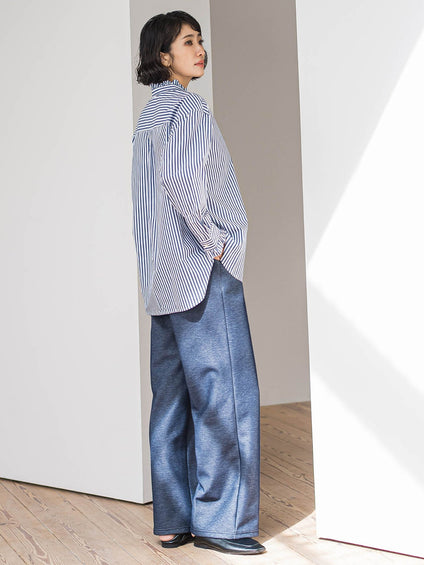 【大きいサイズ】ネックフリルブラウス