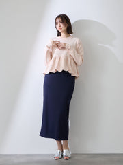 バルーンヘムニットプルオーバー≪手洗い可能≫