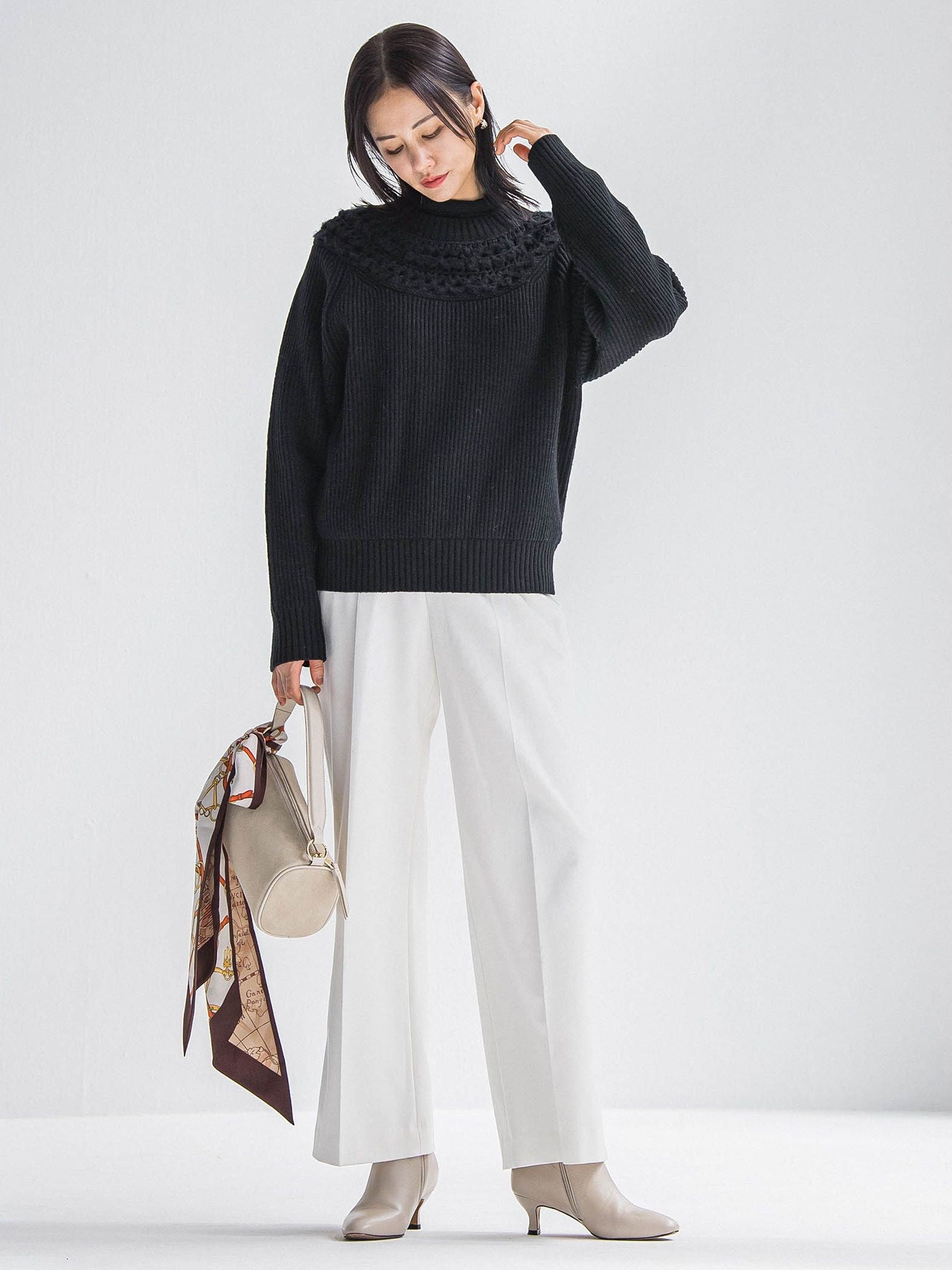 両面起毛ワイドパンツ≪WEB限定13号/洗える/セットアップ対応≫