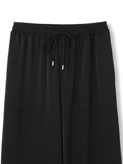 スポンディッシュサテンイージーパンツ≪手洗い可能≫