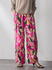 IPEKERフラワープリントイージーワイドパンツ