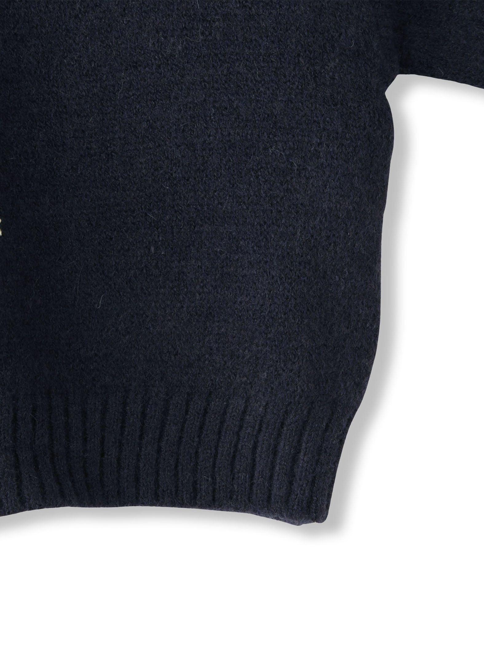 マーガレット刺繍ニットプルオーバー≪手洗い可能≫