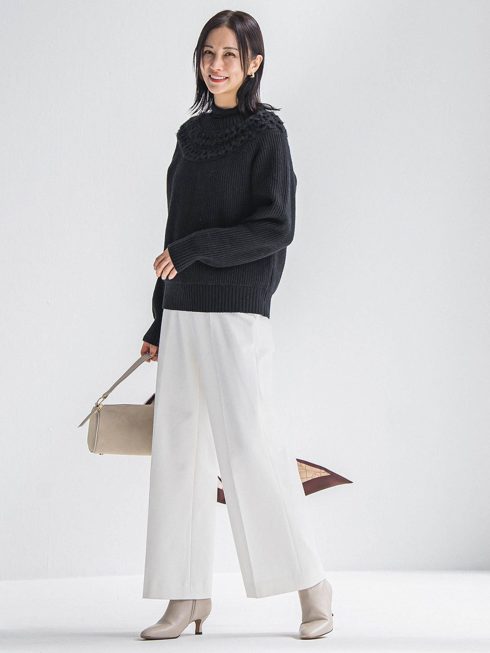 両面起毛ワイドパンツ≪WEB限定13号/洗える/セットアップ対応≫