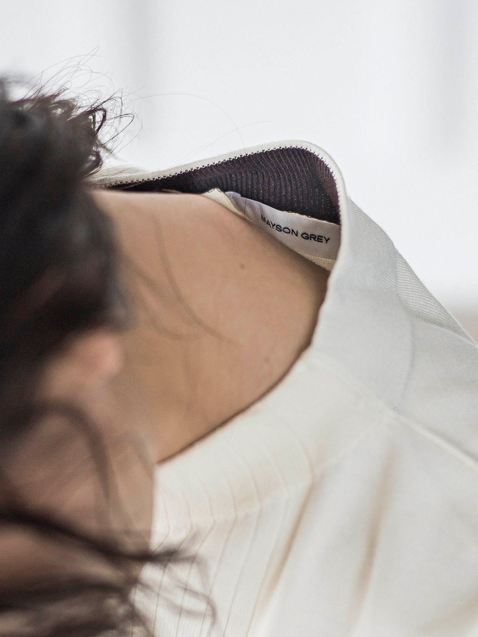 ボトルネック配色ニットプルオーバー≪手洗い可能≫