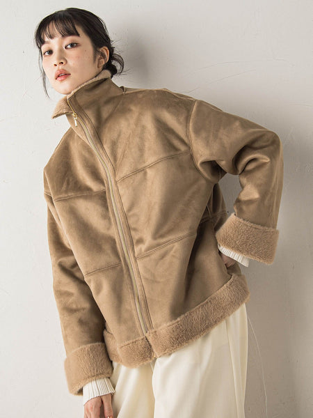 【WEB限定】フェイクムートンファーコート