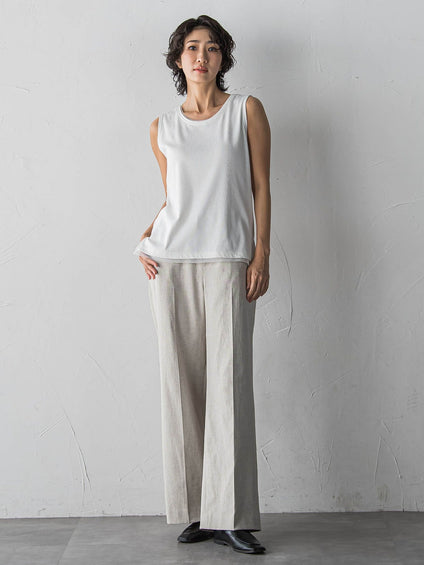 【大きいサイズ】ラメテレコタンクトップ