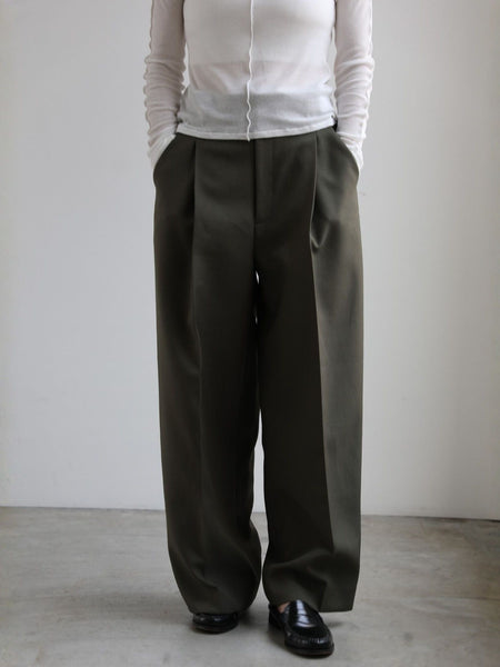 Gabardine tack trousers【日本製】≪手洗い可能≫