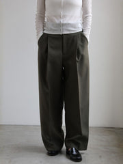 Gabardine tack trousers【日本製】≪手洗い可能≫