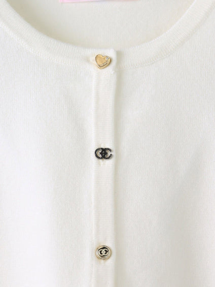 45TH限定≪QCロゴ入り≫マルチ釦ツインニット
