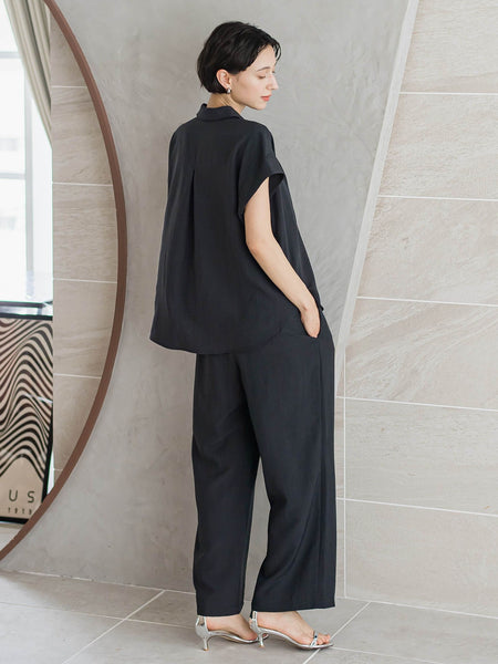 【WEB限定】ブラウス×パンツ 2点セット