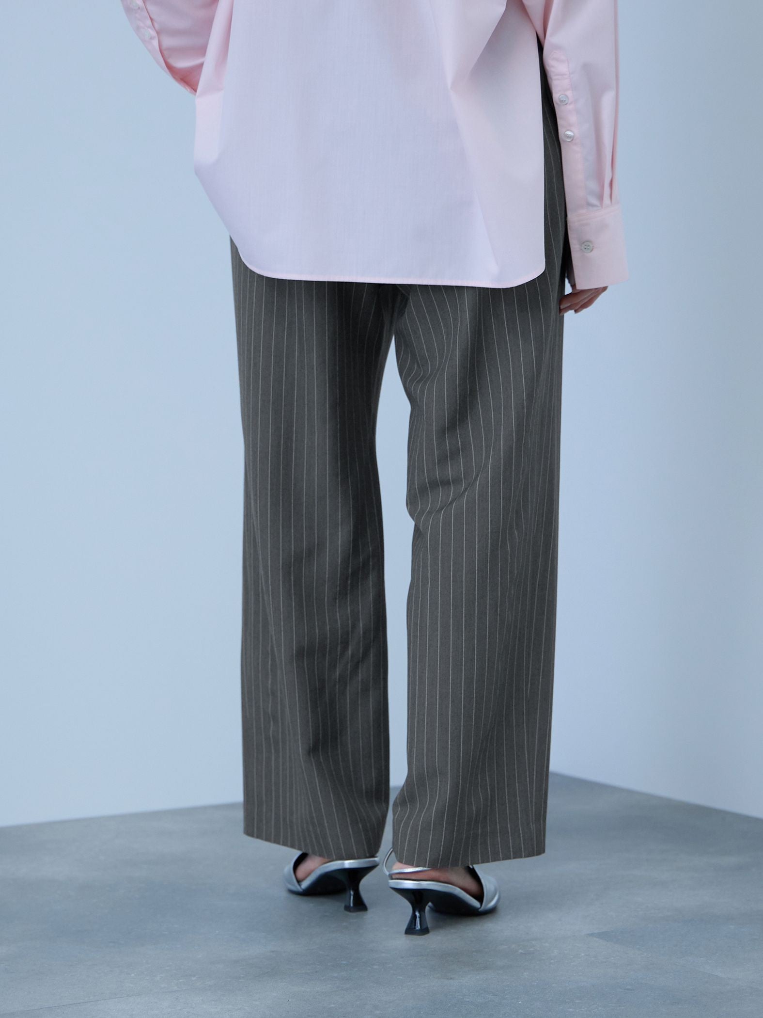 サイドポケットワイドタックパンツ