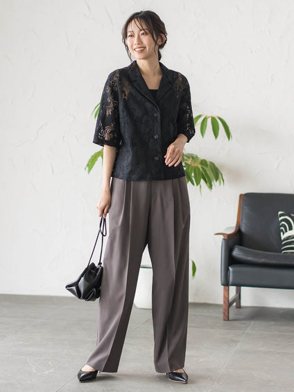 PAISLEY COTTON LACEブラウス