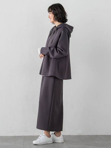 【大きいサイズ】ストレッチダンボールジップパーカー