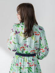 【KEITA KAWASAKI × Viaggio Bluコラボ】リリープリントブラウス