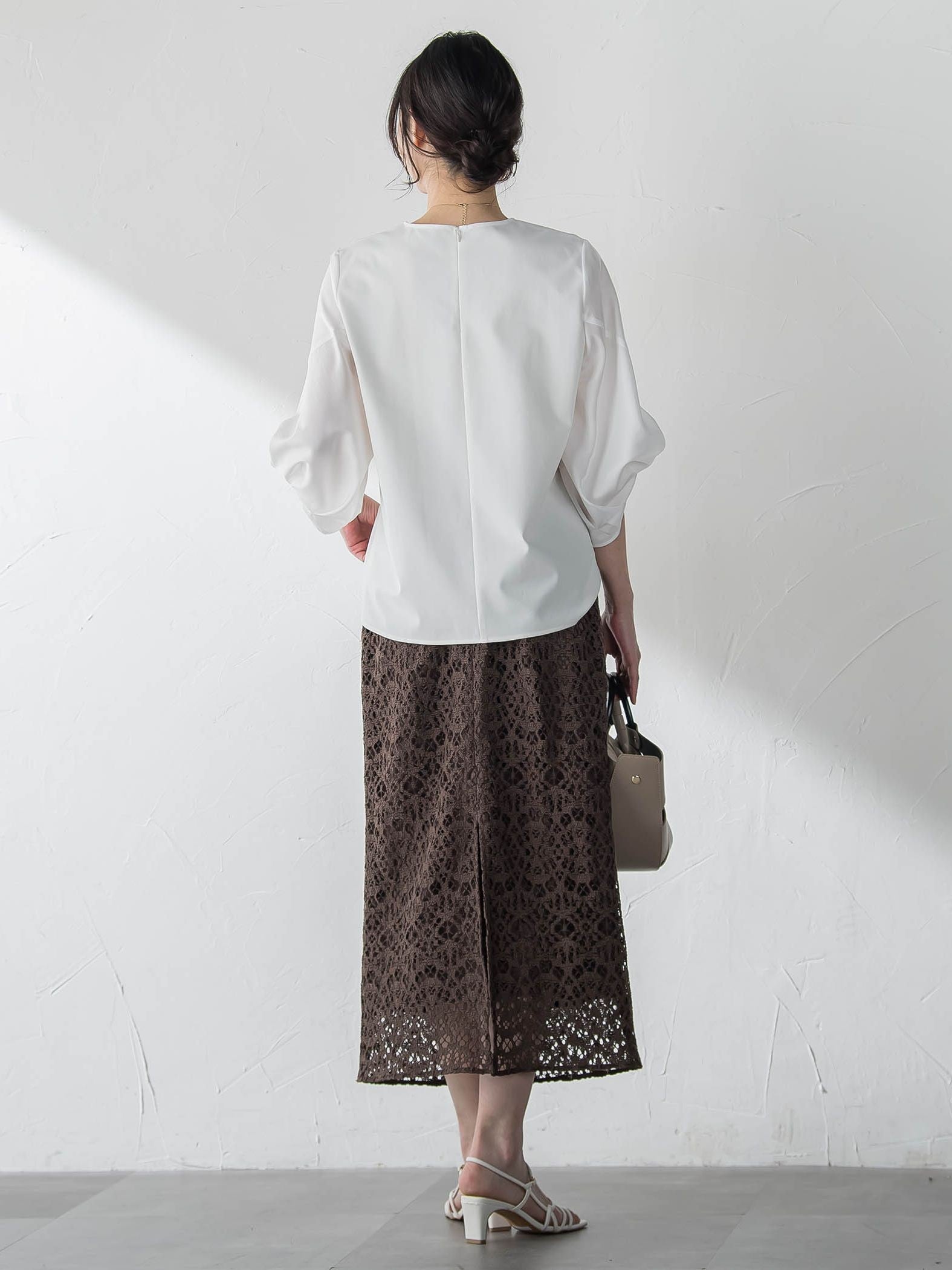 デザインスリーブプルオーバー