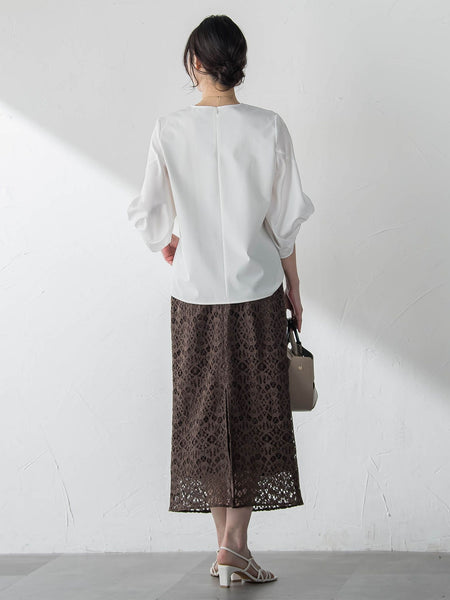 デザインスリーブプルオーバー