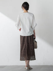 デザインスリーブプルオーバー