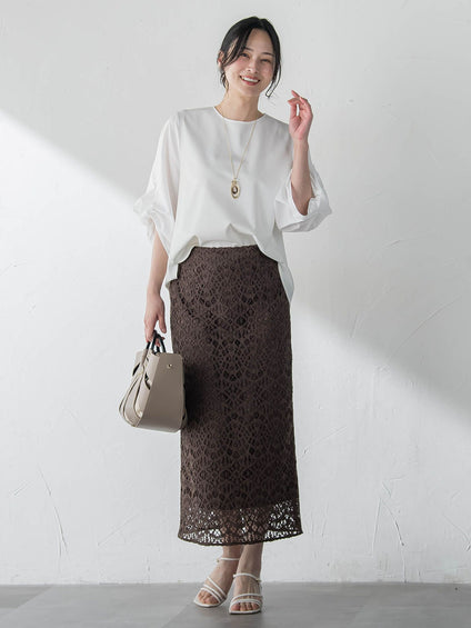 デザインスリーブプルオーバー