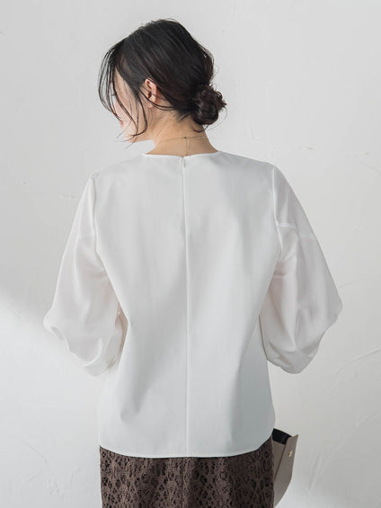 デザインスリーブプルオーバー