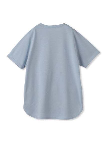 ハンドメッセージ刺繍ロゴTシャツ≪洗濯機で洗える≫