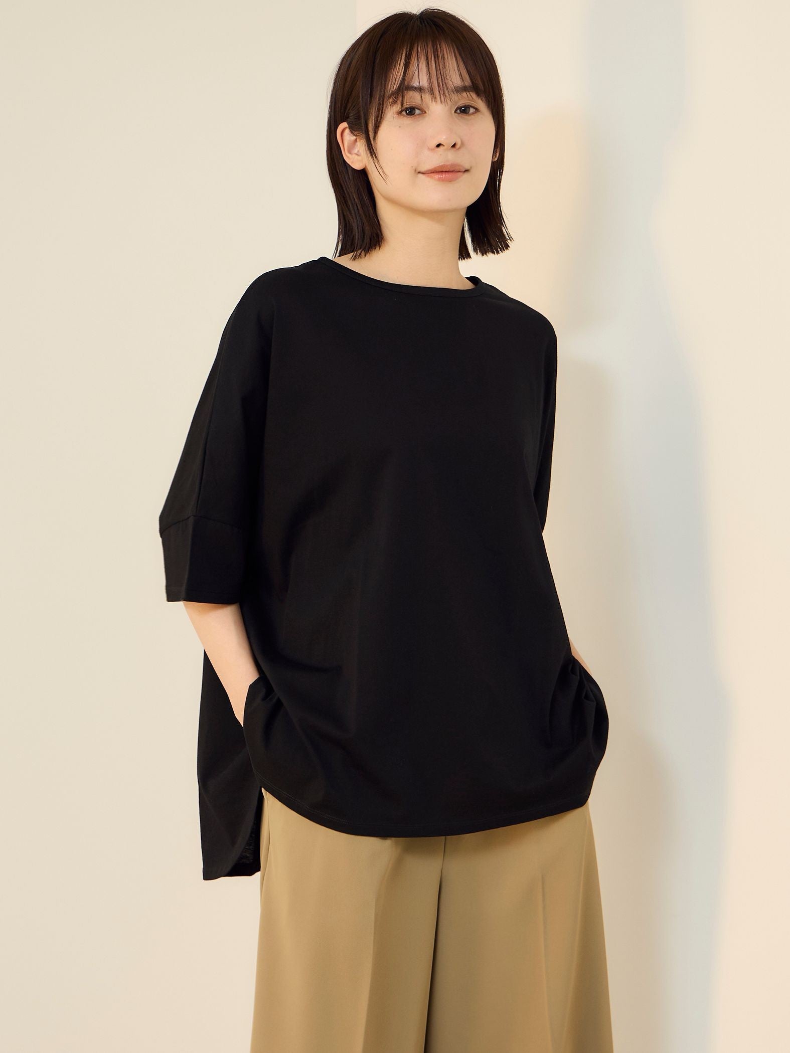 【機能するミニマル服】ポンチョTシャツ