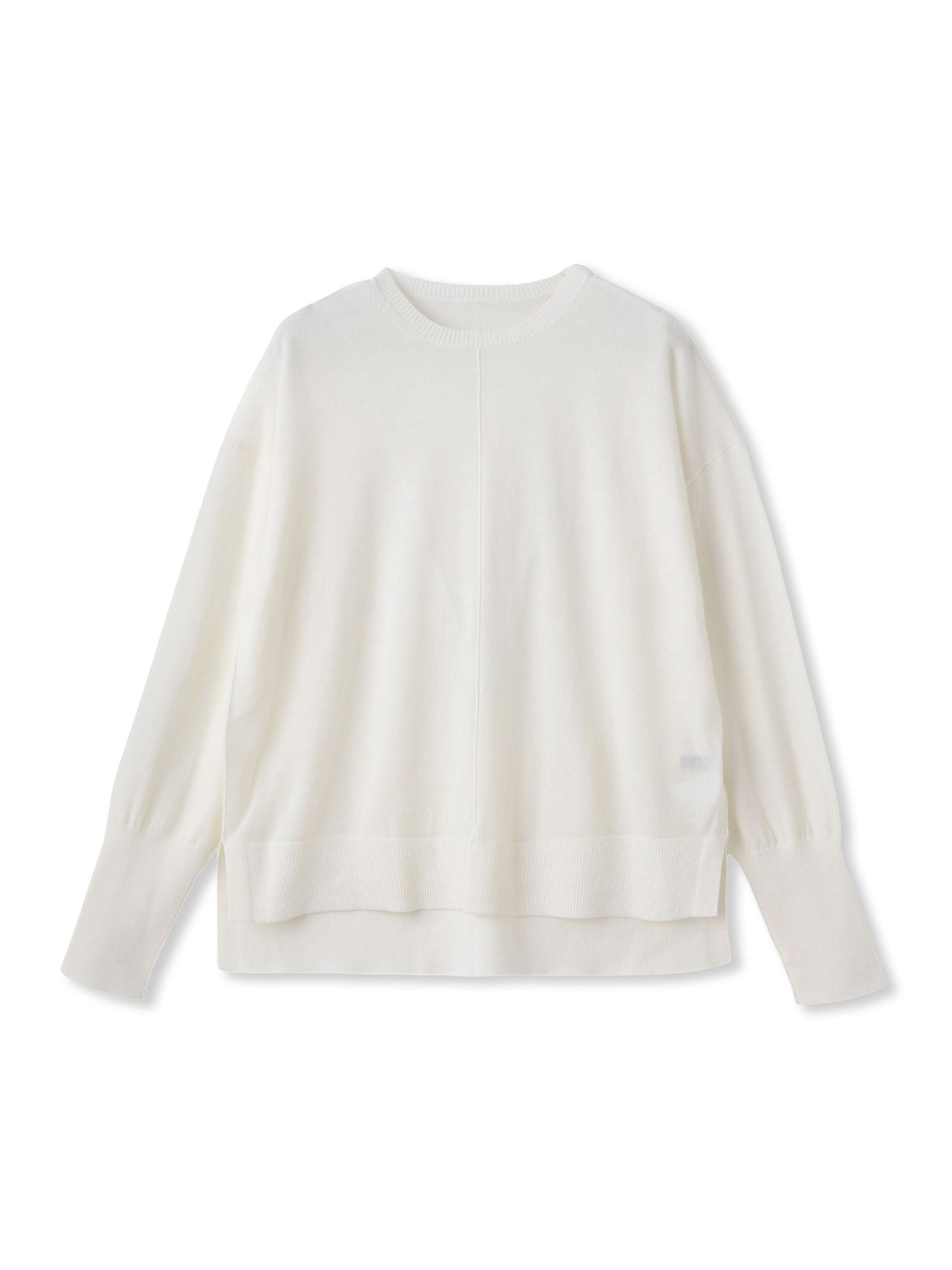 【WEB限定】ベーシックウールクルーネックニット≪洗える≫