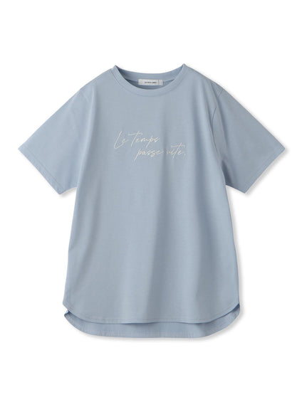 ハンドメッセージ刺繍ロゴTシャツ≪洗濯機で洗える≫