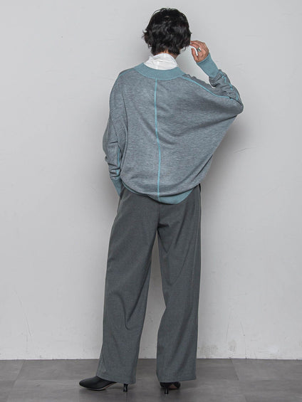 今日の気分で着回せるリバーシブルニット≪手洗い可能≫