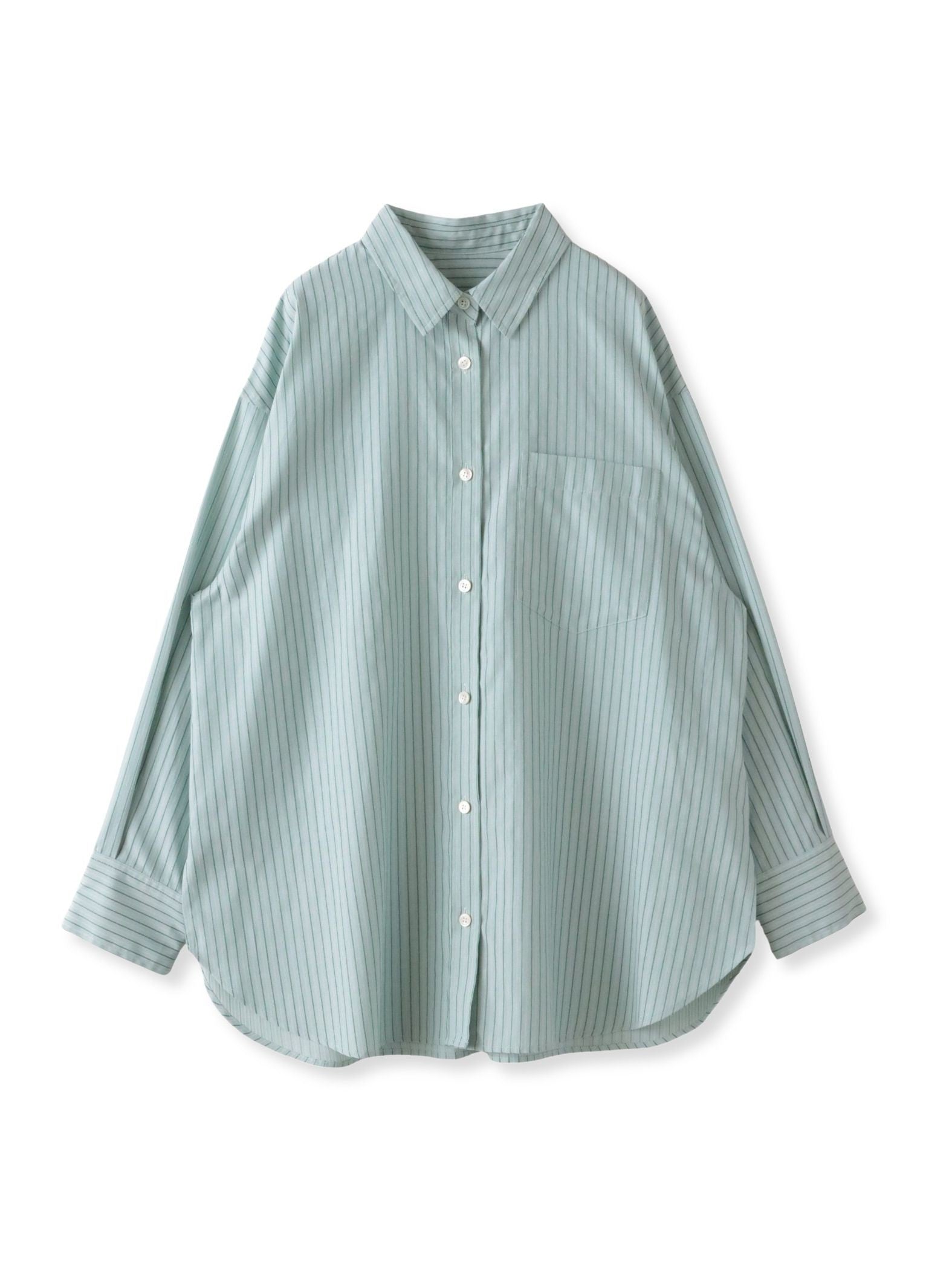 ドビーストライプシャツ
