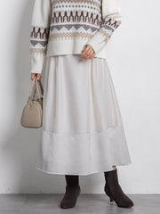 素材切り替えオーガンジースカート