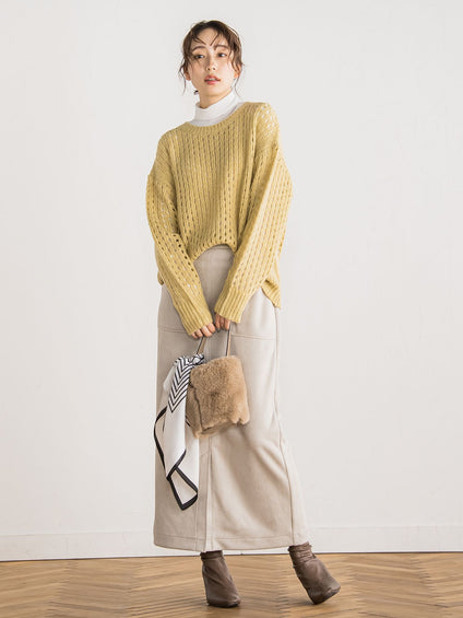 メッシュガラプルオーバー≪手洗い可能≫