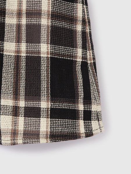 カラミチェックプルブラウス≪手洗い可能≫