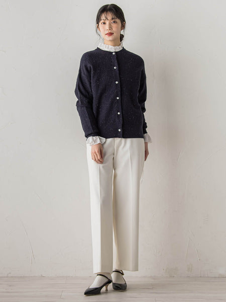 フクレジャガードニットカーディガン≪手洗い可能≫