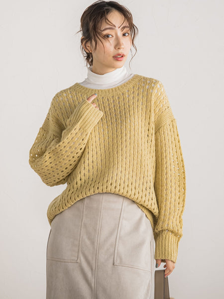 メッシュガラプルオーバー≪手洗い可能≫