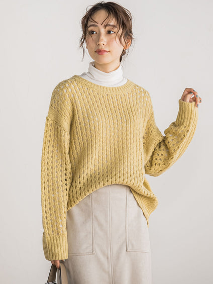 メッシュガラプルオーバー≪手洗い可能≫