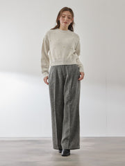 パールドットニットプルオーバー≪手洗い可能≫