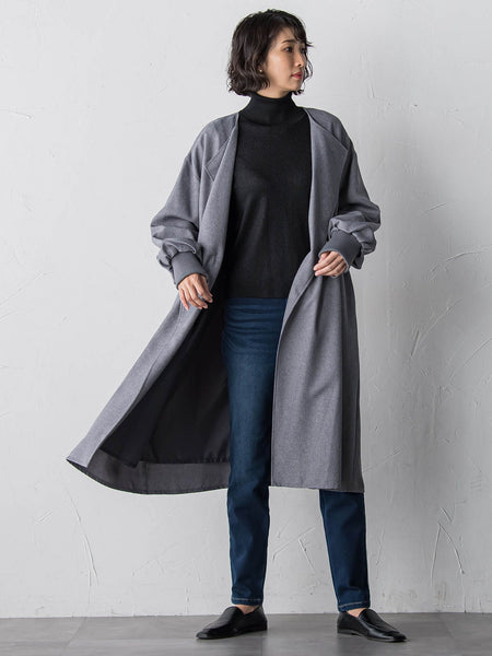 【大きいサイズ】ラメリブタートルニット