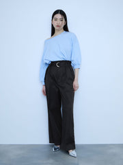 【大人の抜け感】ツイルチノワイドパンツ