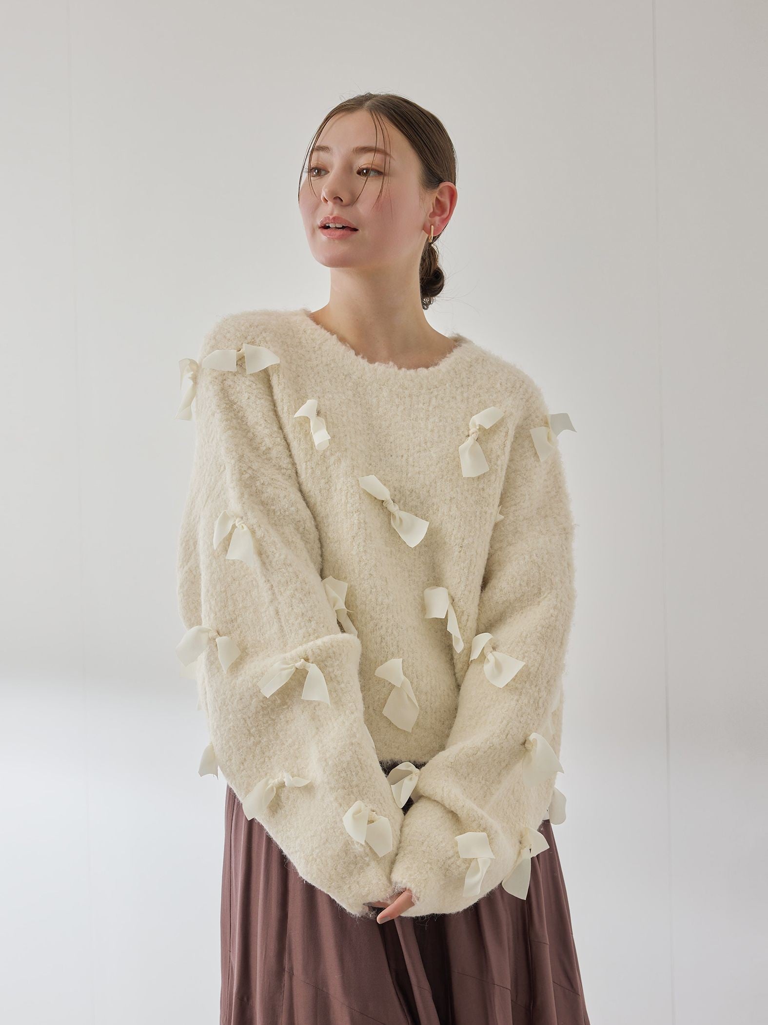 メニリボンブークレーニット≪手洗い可能≫