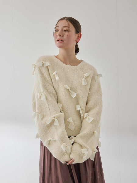 メニリボンブークレーニット≪手洗い可能≫